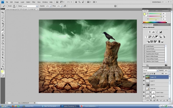 Creation of Lost Foot: Step 7